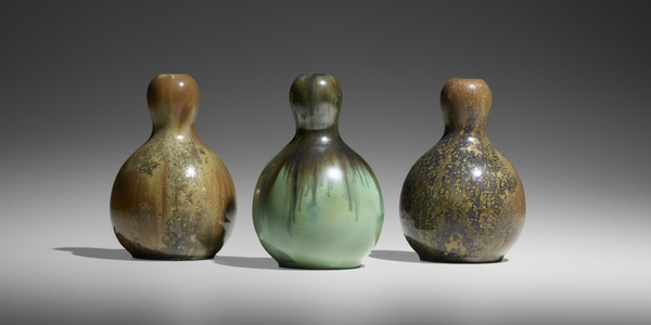 Fulper Pottery Collection of three 39e251