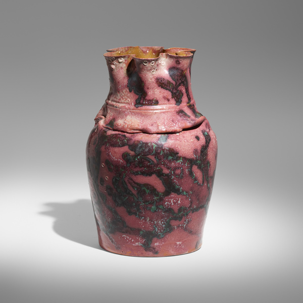George E Ohr Exceptional vase  39e26d