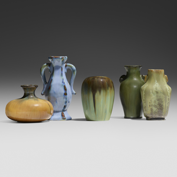 Fulper Pottery Collection of five 39e295