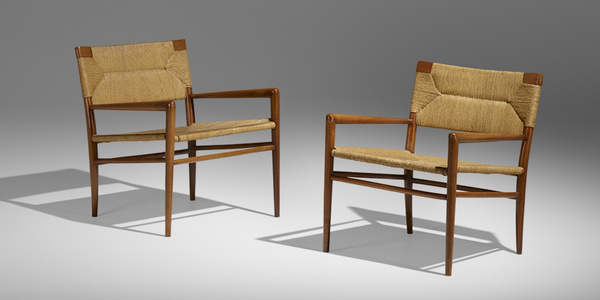 Mel Smilow. Lounge chairs, pair.