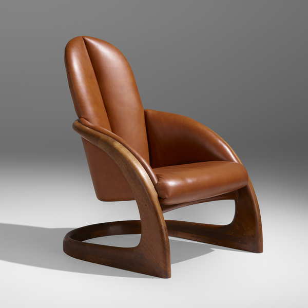 Wendell Castle. Crescent chair.