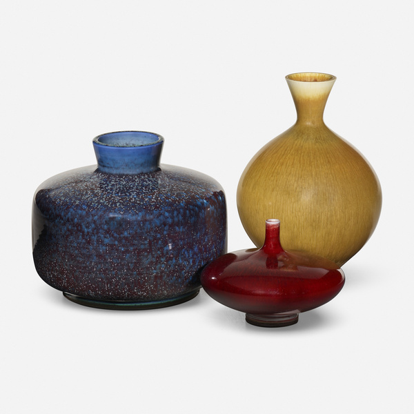 Berndt Friberg. Vases, set of three.