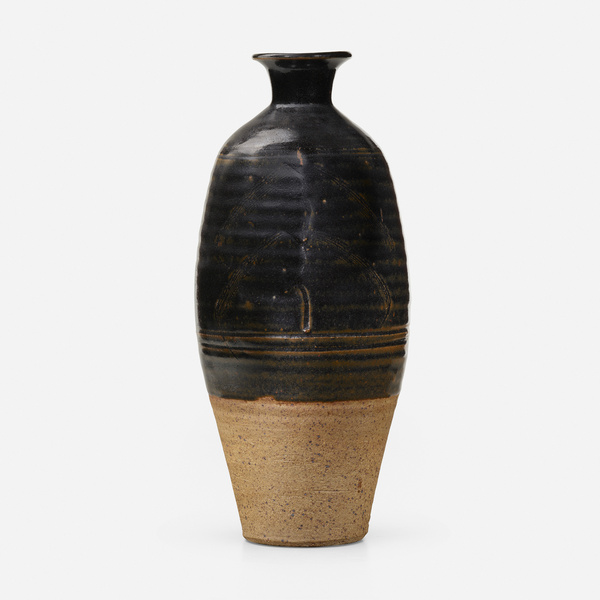 Bernard Leach Vase c 1970 tenmoku glazed 39e35e