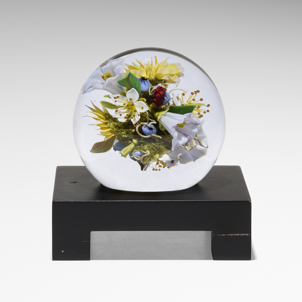 Paul Stankard. Botanical orb. c.