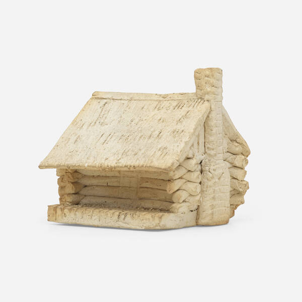 George E. Ohr. Log Cabin novelty