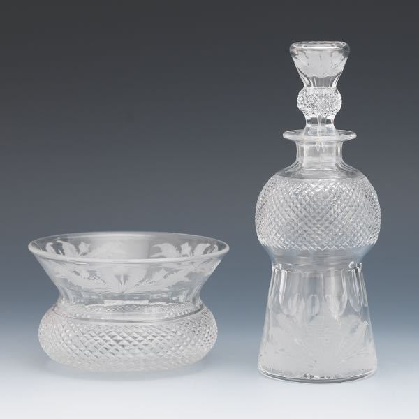 EDINBURGH LIQUEUR DECANTER AND FINGER