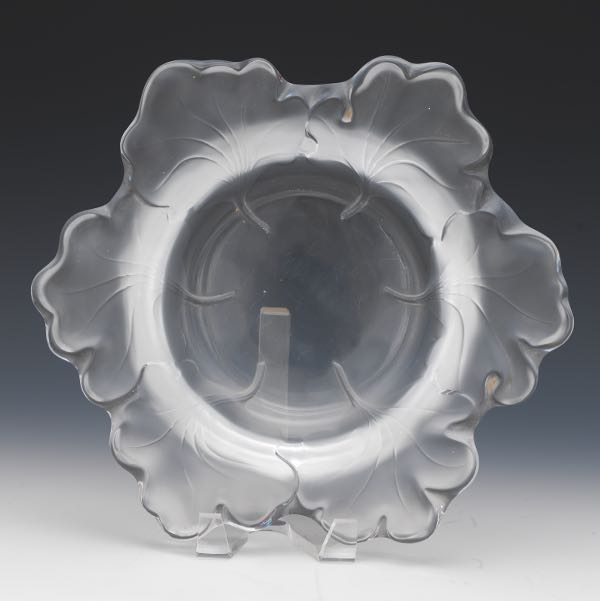 LALIQUE FRANCE NASTURTIUM CENTREPIECE 3a0c3b