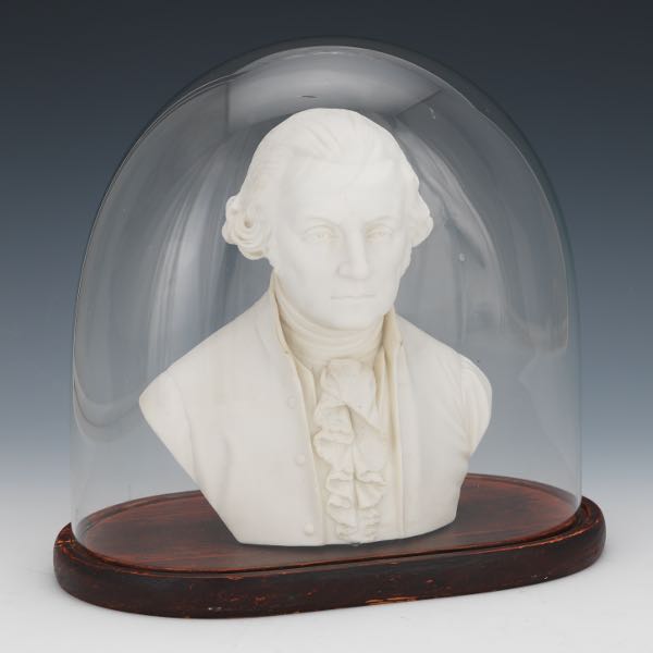 PARIAN WARE PORCELAIN BUST PRESIDENT