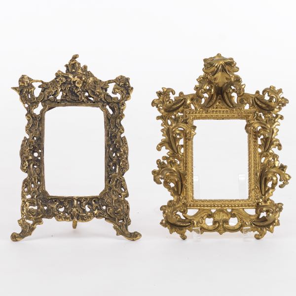 TWO GILT METAL FRAMES  Two Neoclassical