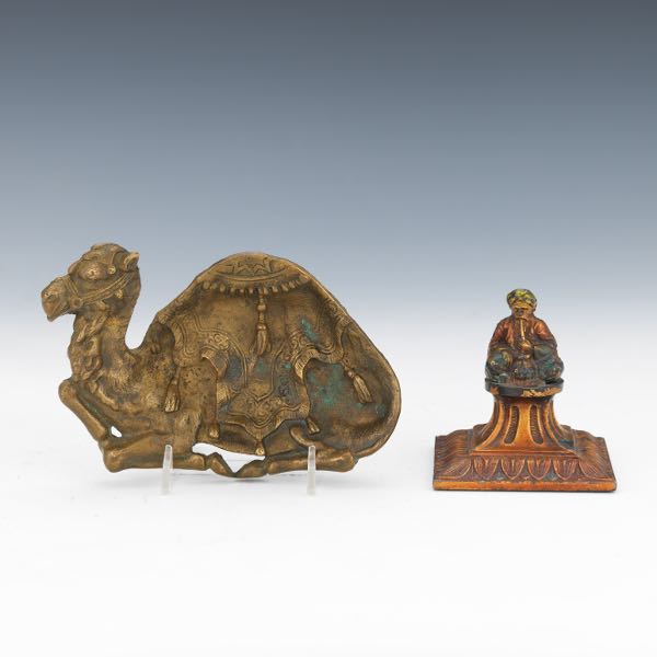 TWO DECORATIVE TABLETOP ITEMS 