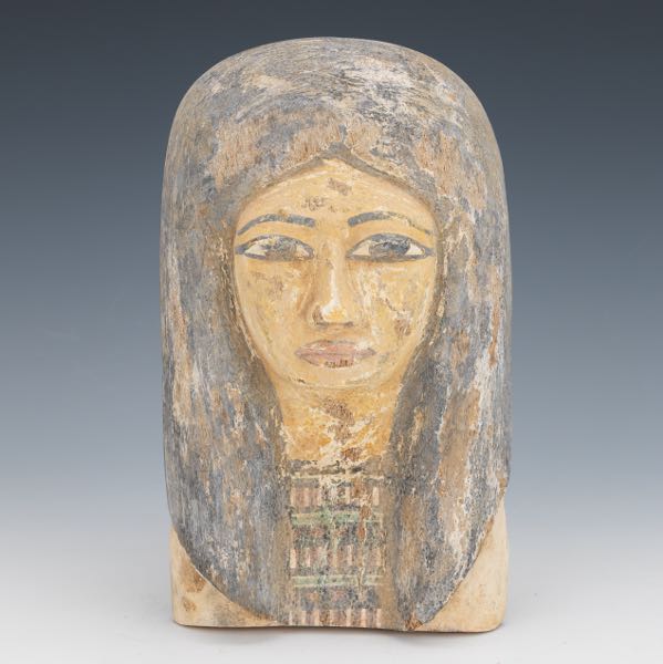 EGYPTIAN WOODEN MASK 11 x 6  3a0c7a