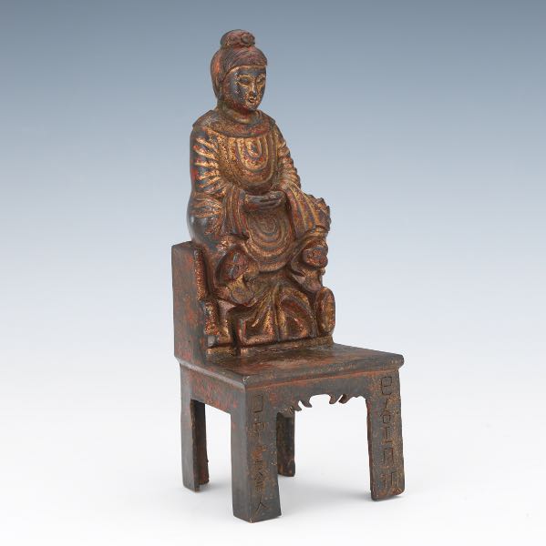 CHINESE GILT BRONZE BRONZE SEATED 3a0ca7