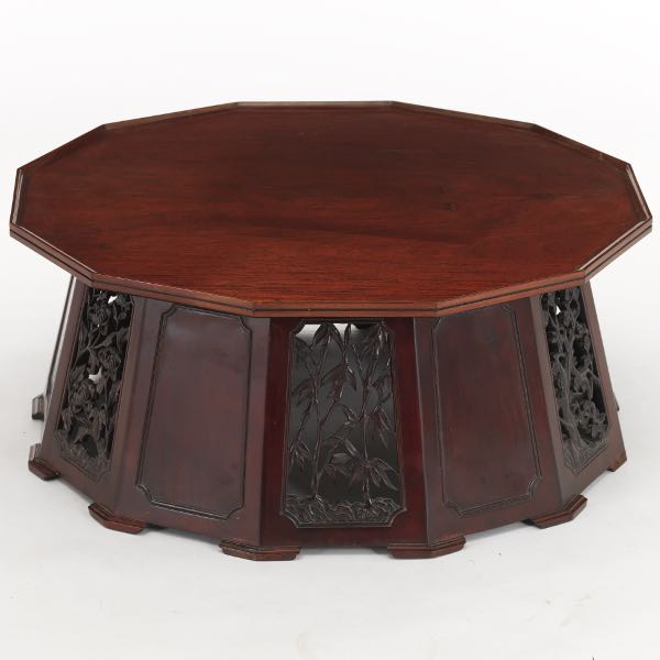 CHINESE POLYGONAL SHAPE ROSEWOOD 3a0cc6