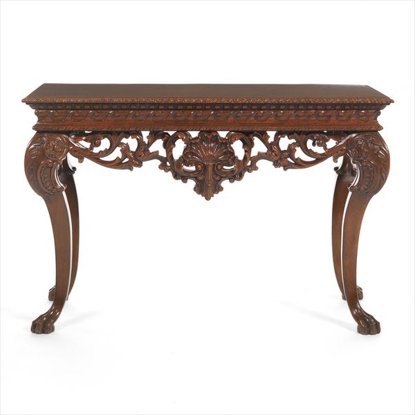 GEORGIAN STYLE CARVED CONSOLE TABLE 3a0cd9