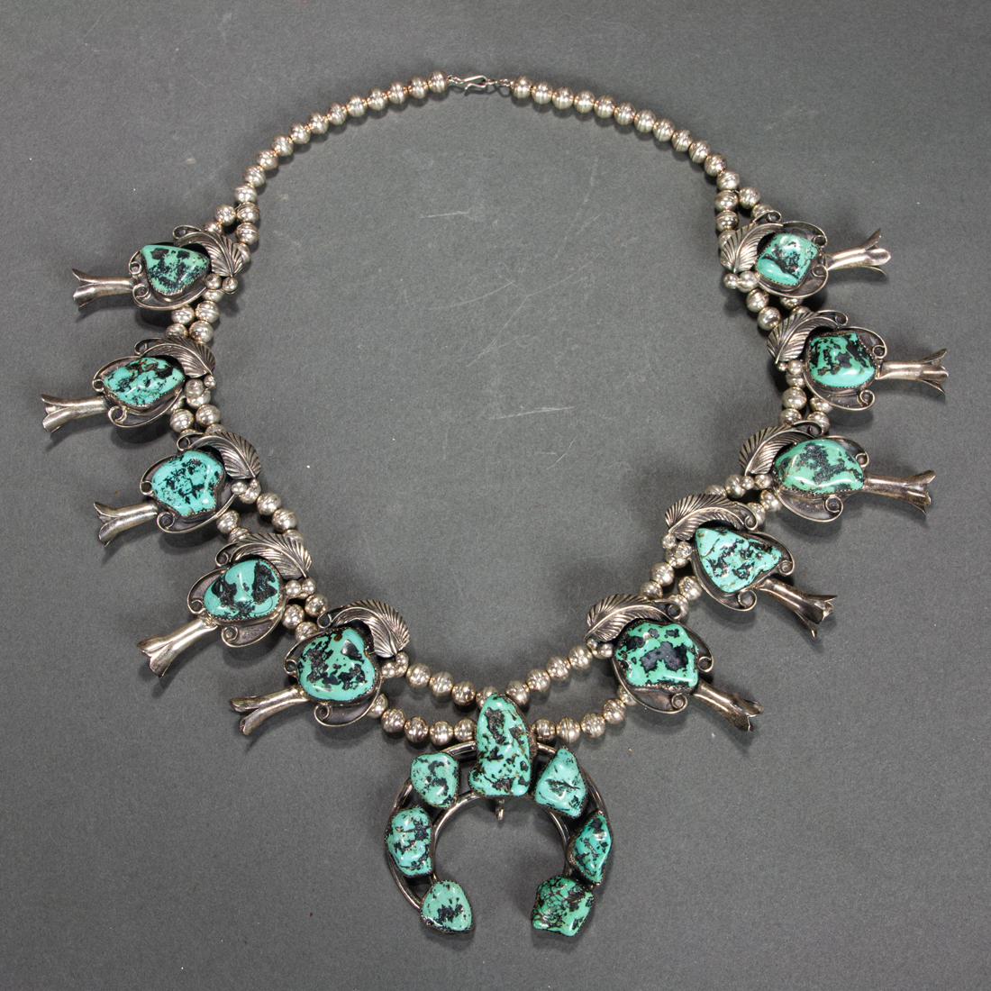 NAVAJO SQUASH BLOSSOM NECKLACE