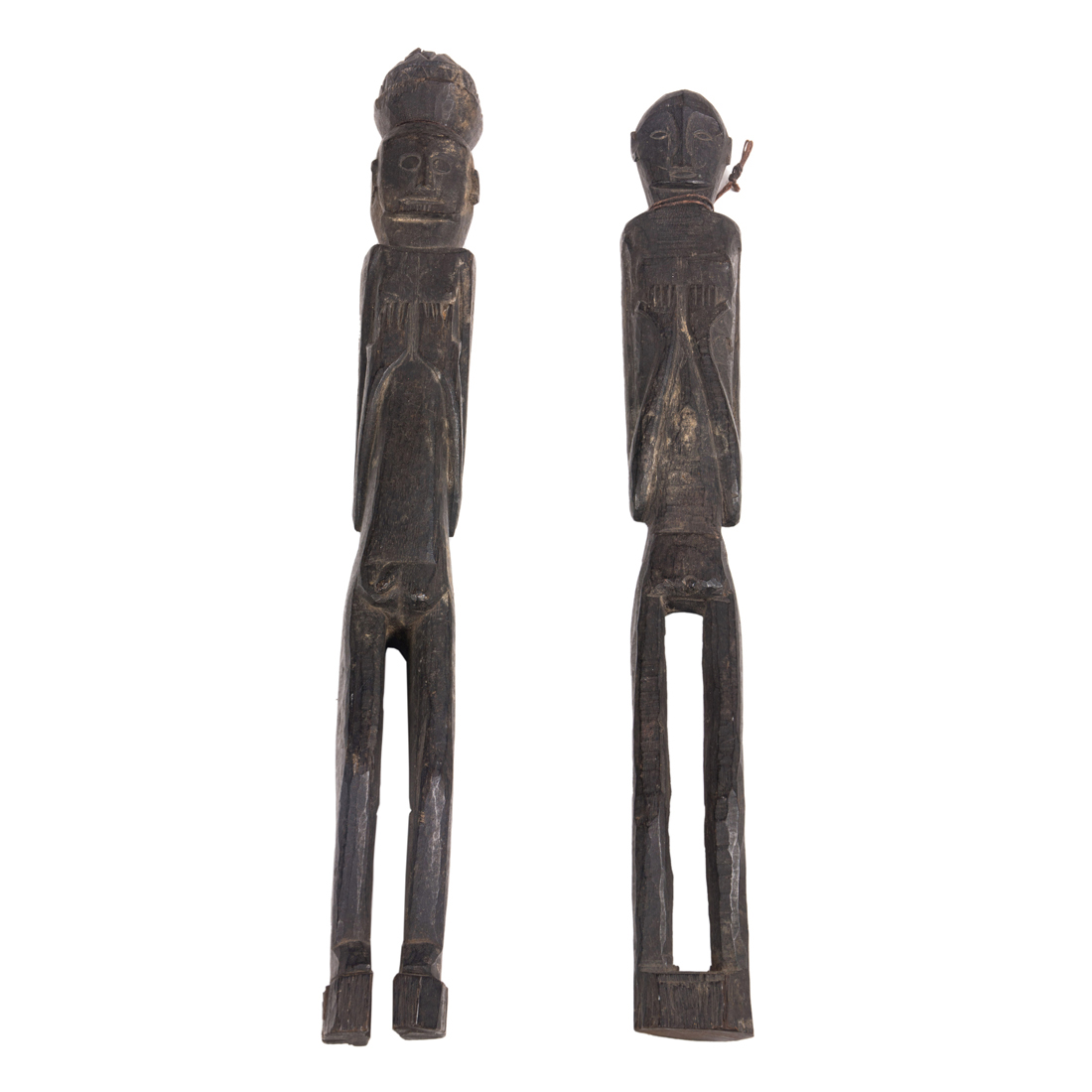 TWO DAYAK FIGURES Two Dayak figures,