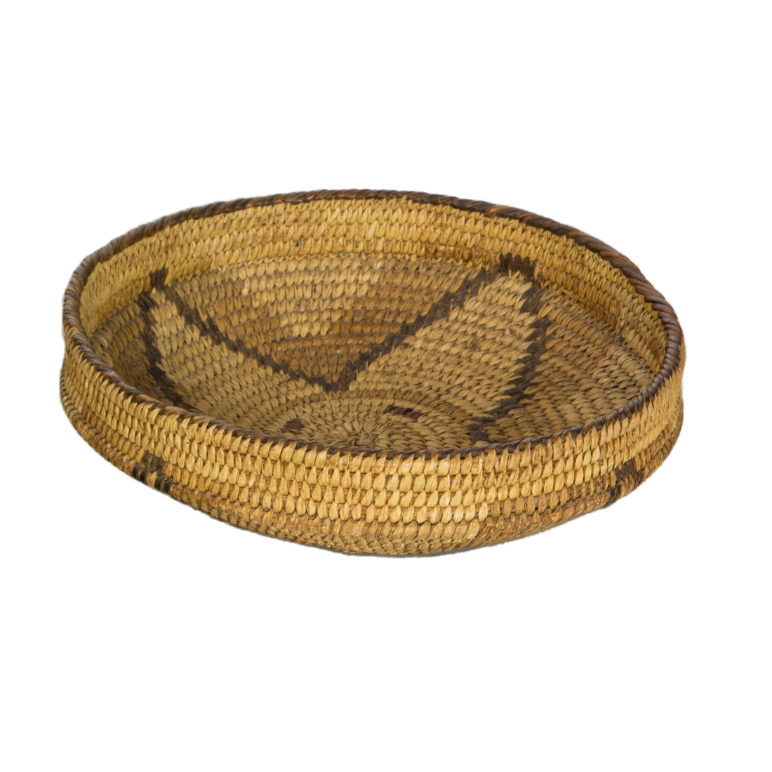 NATIVE AMERICAN SHALLOW BASKET 3a0d57