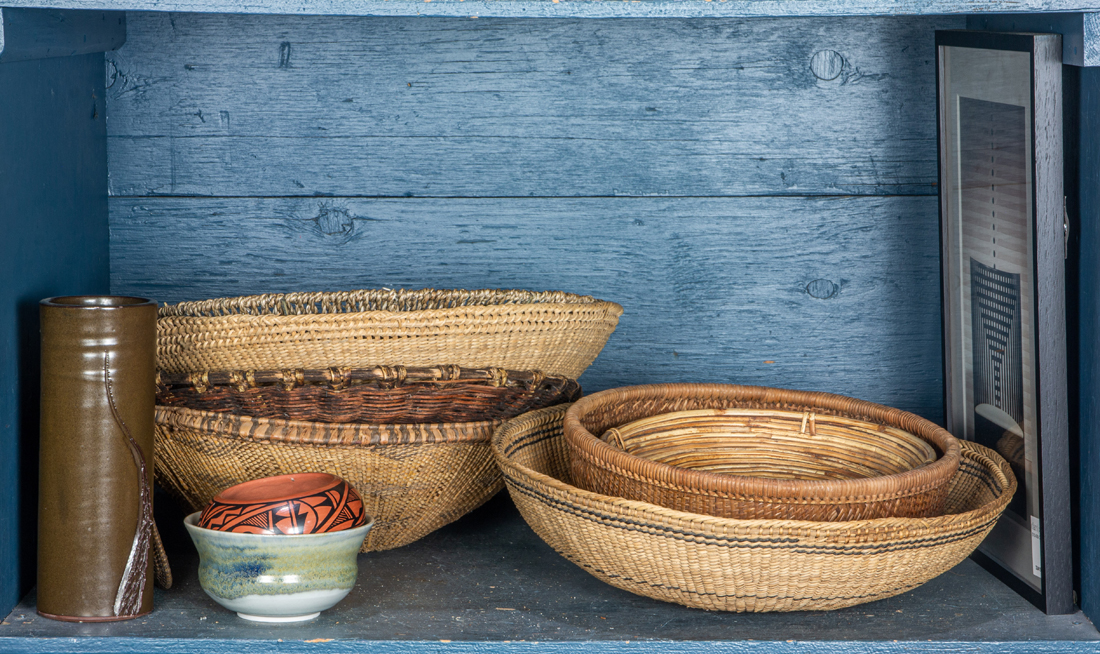 ASSEMBLED GROUP OF ASIAN BASKETS,