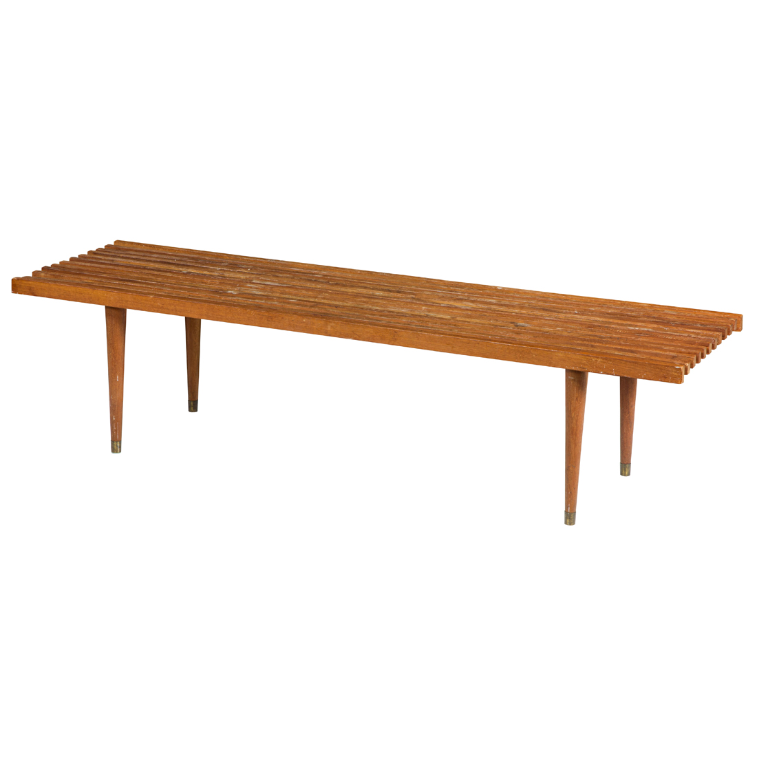 GEORGE NELSON STYLE SLATTED BENCH 3a0dd6