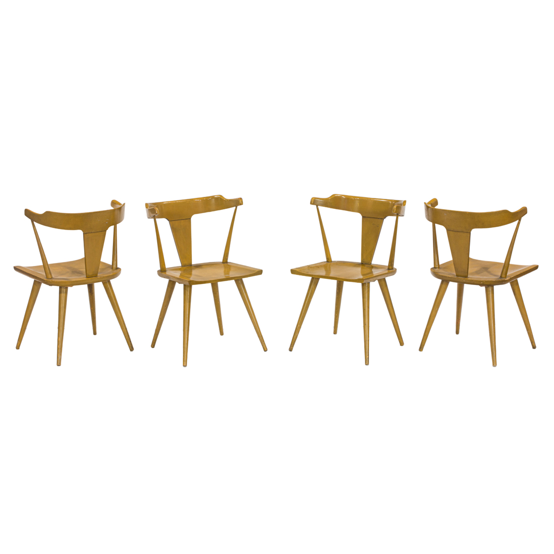 PAUL MCCOBB, T-BACK DINING CHAIRS,
