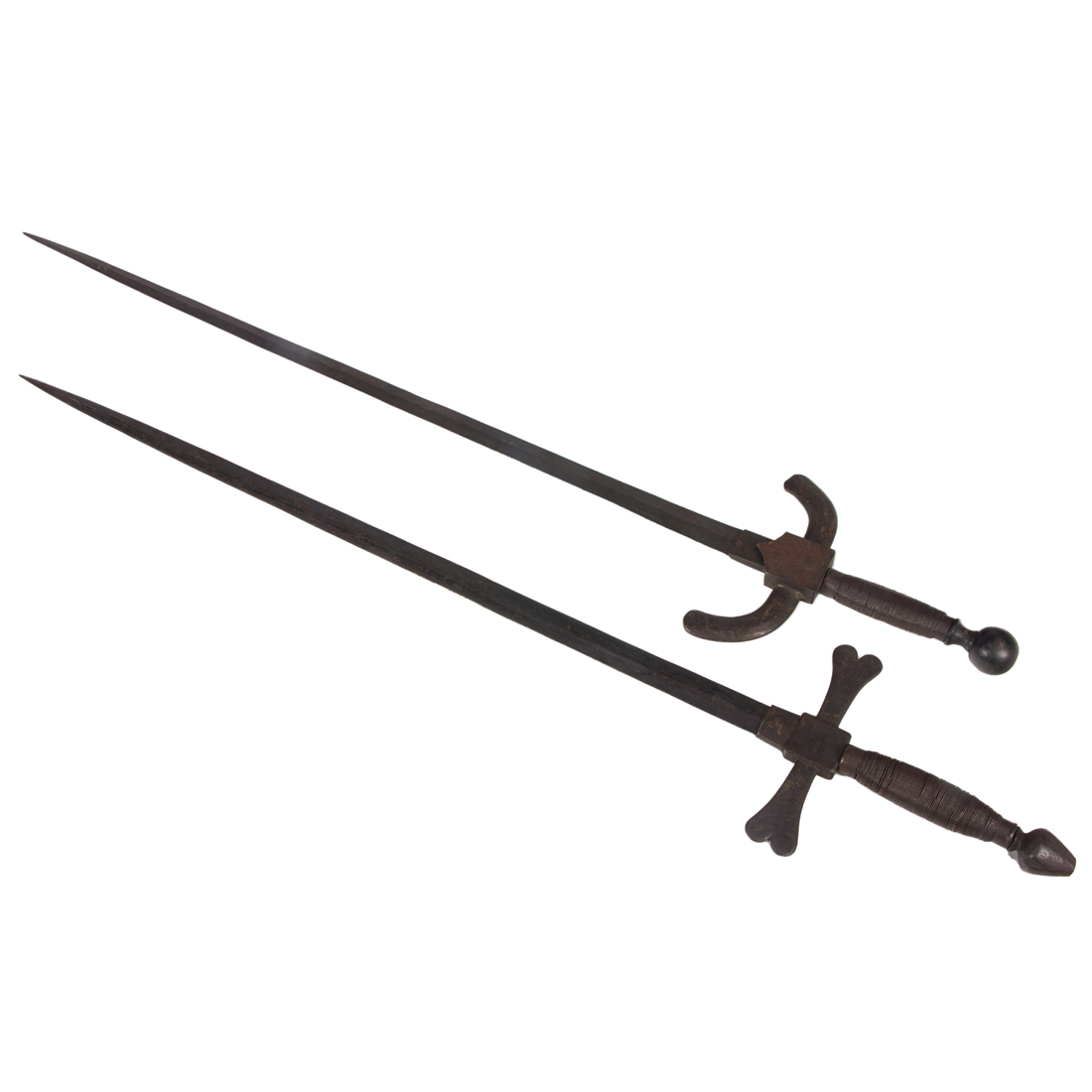 TWO EUROPEAN LONG SWORDS Two European 3a0e33