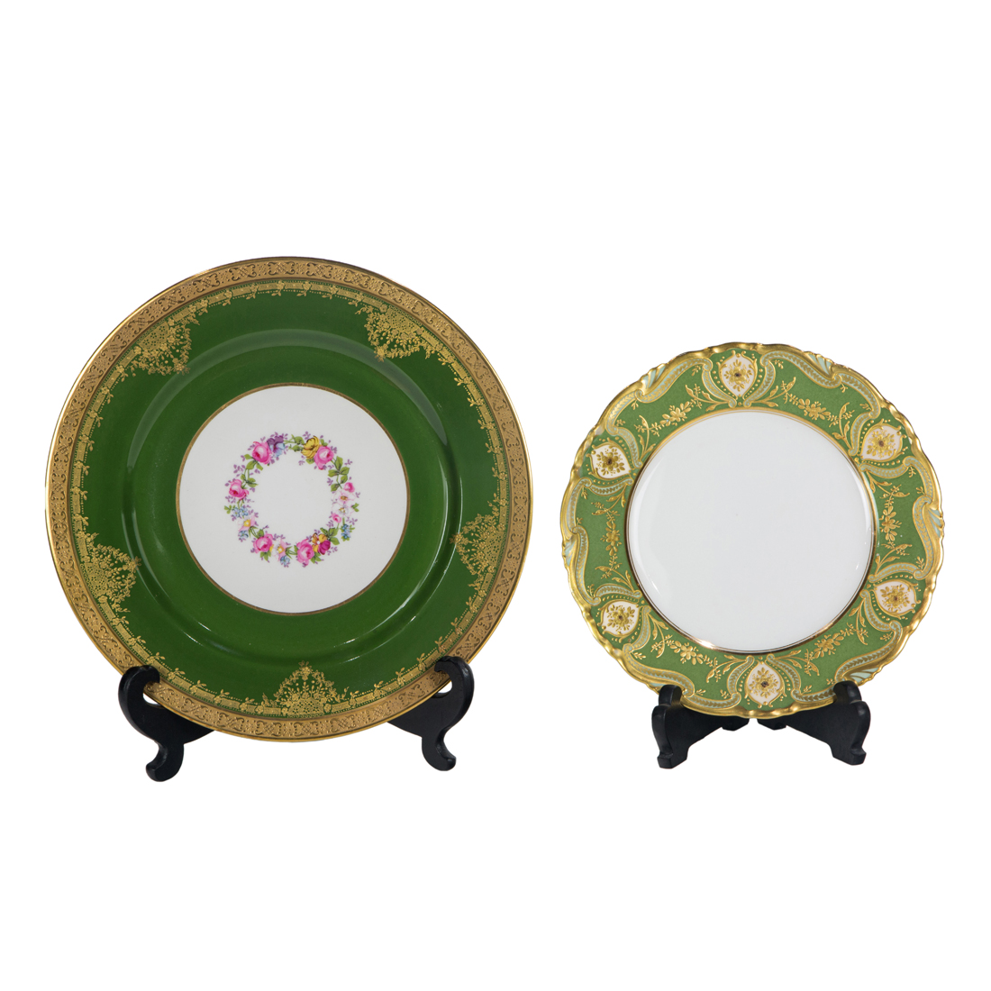 TWO SETS OF LIMOGES RAISED GILT