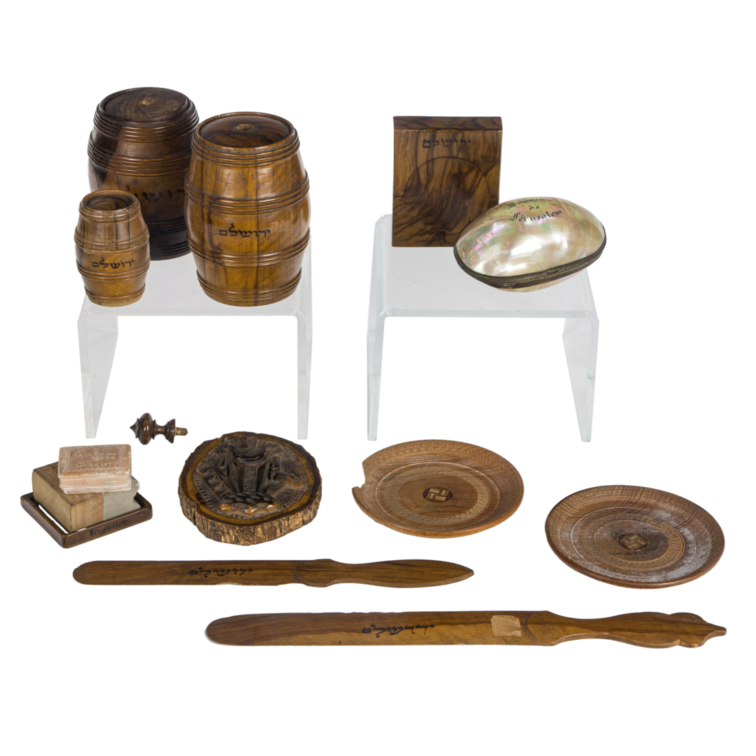 A COLLECTION OF EIGHT SOUVENIRS OF JERUSALEM