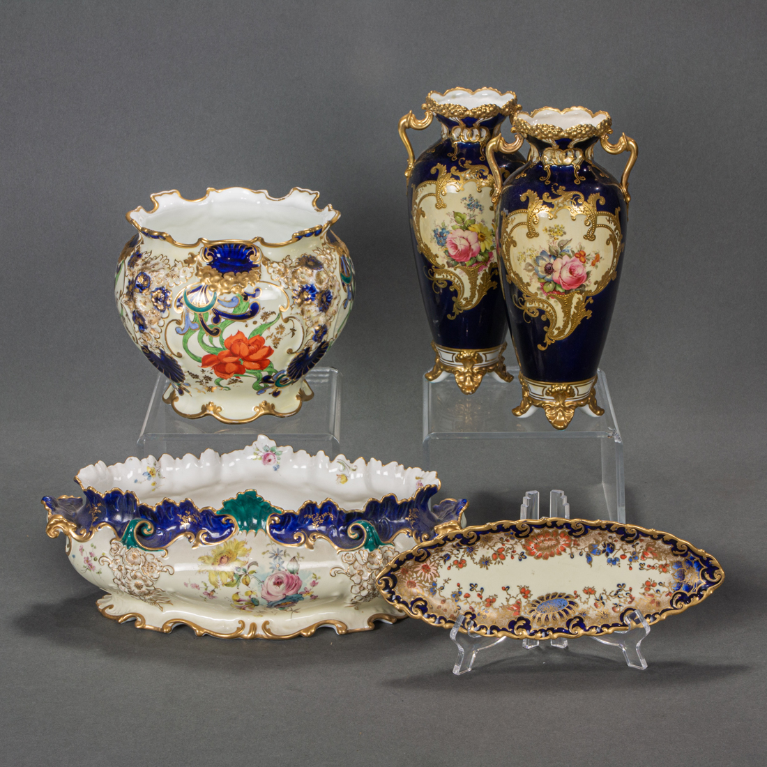 GROUP OF FIVE ROYAL CROWN DERBY