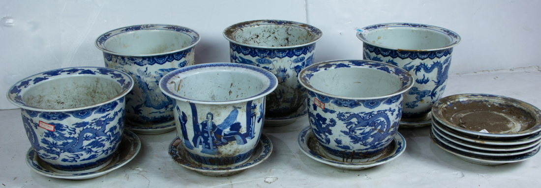 GROUP OF CHINESE UNDERGLAZE BLUE 3a1078