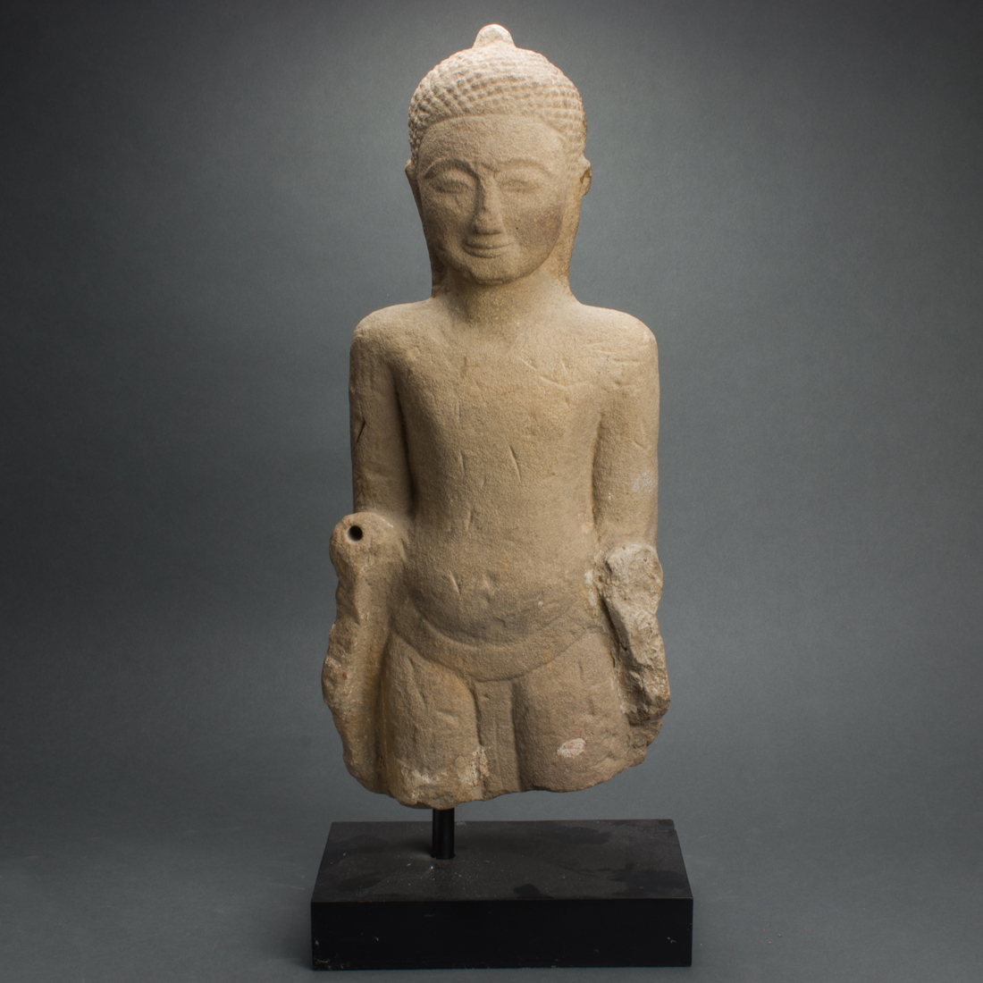 SOUTHEAST ASIAN STONE FIGURE OF 3a10a7