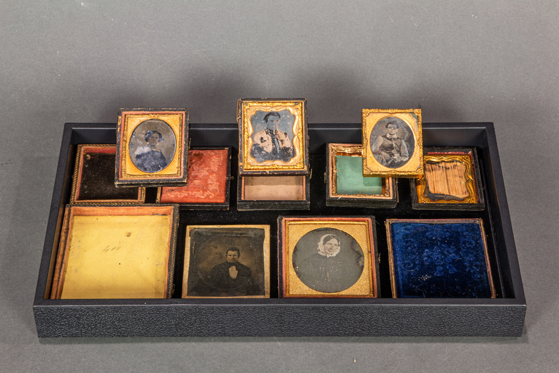 GROUP OF TINTYPE OR DAGUERREOTYPE