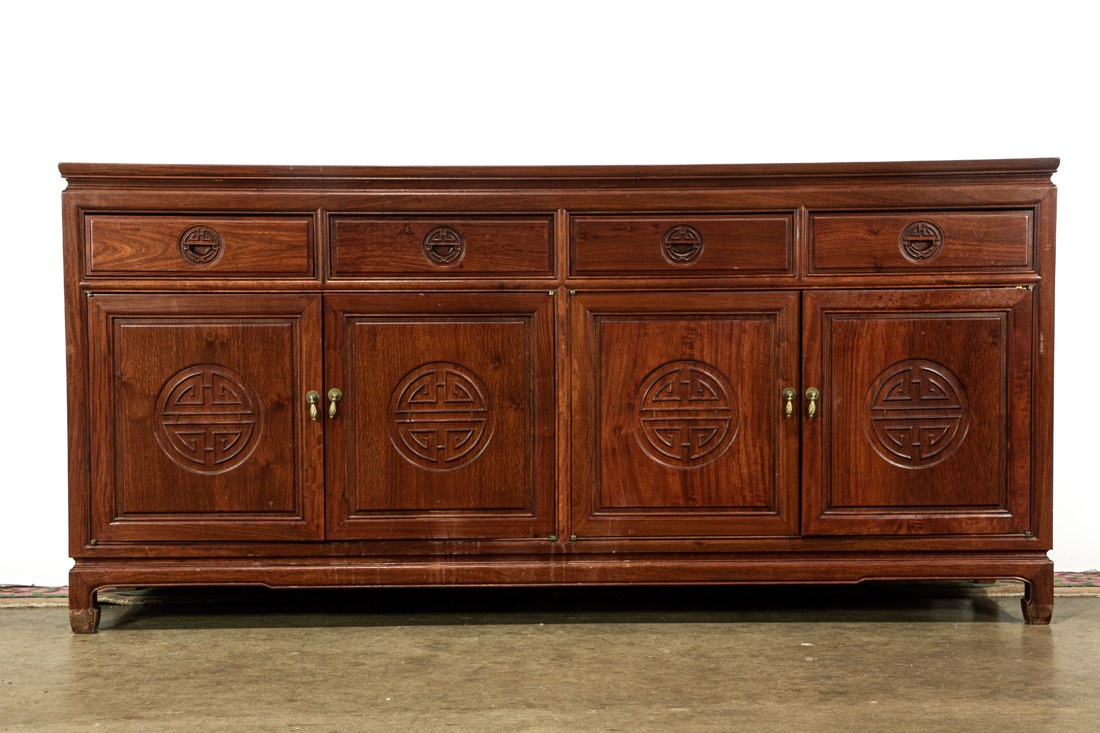 CHINESE STYLE HARDWOOD SIDEBOARD