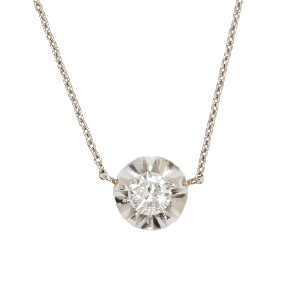 A DIAMOND AND PLATINUM PENDANT 3a125e