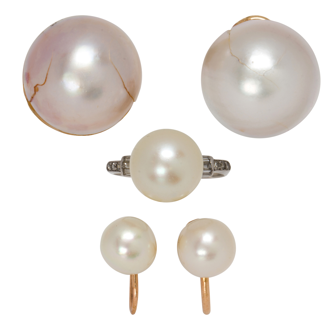 A GROUP OF CULTURED PEARL JEWELRY 3a128a