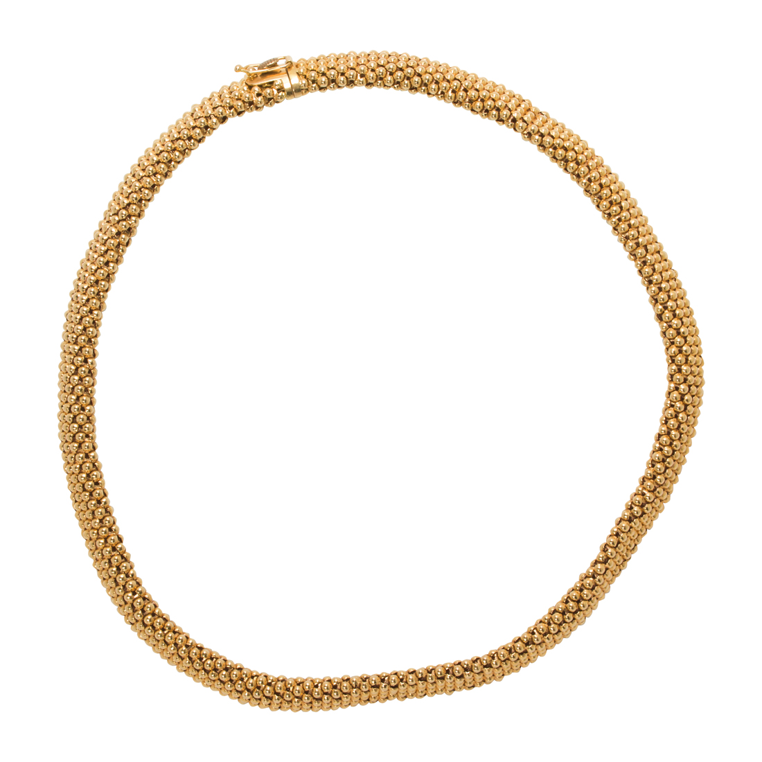 AN EIGHTEEN KARAT GOLD NECKLACE 3a128c