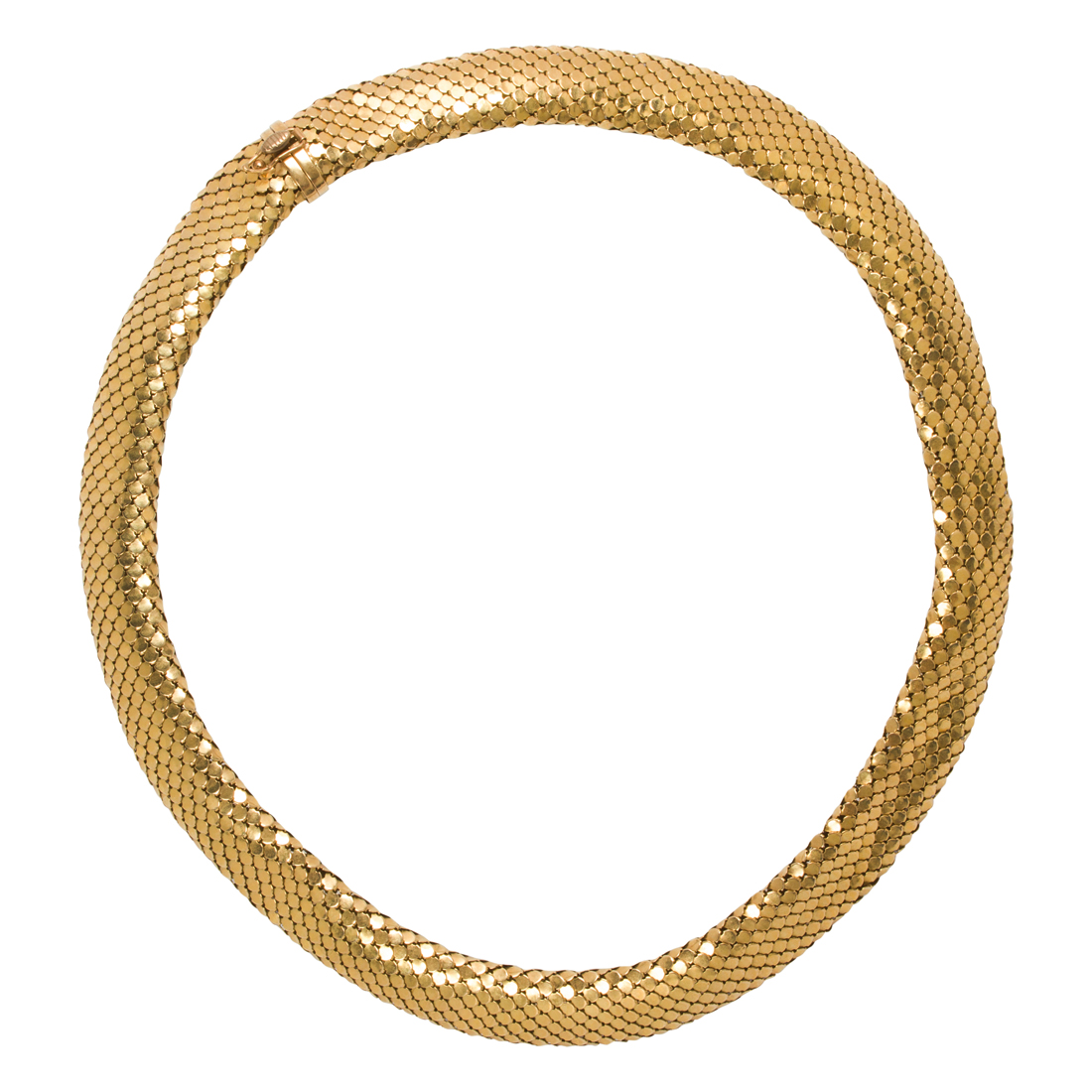 AN EIGHTEEN KARAT GOLD NECKLACE