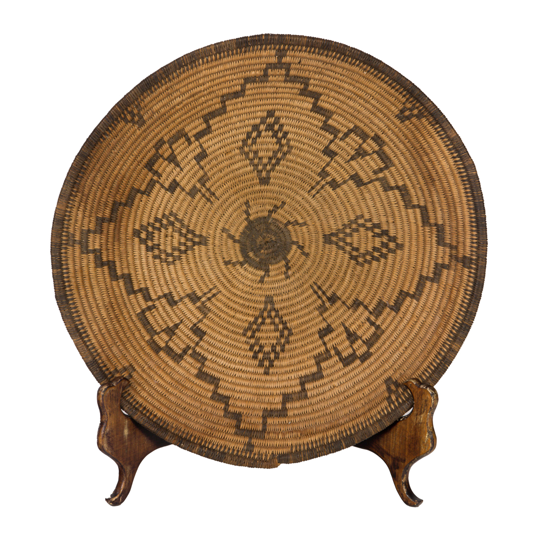 AN APACHE PICTORIAL BASKETRY BOWL