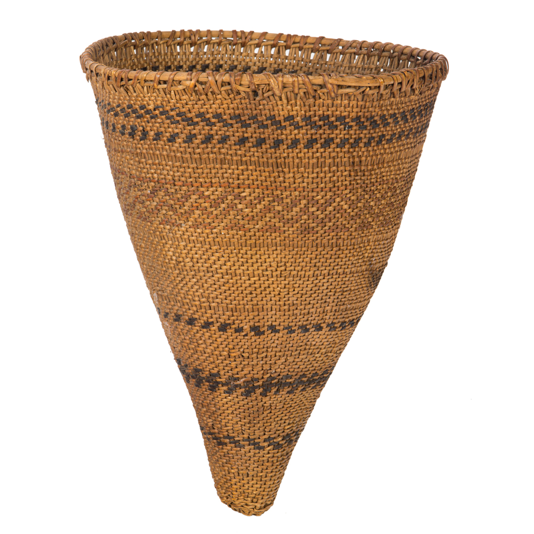 A WASHOE CONICAL COLLECTING BASKET