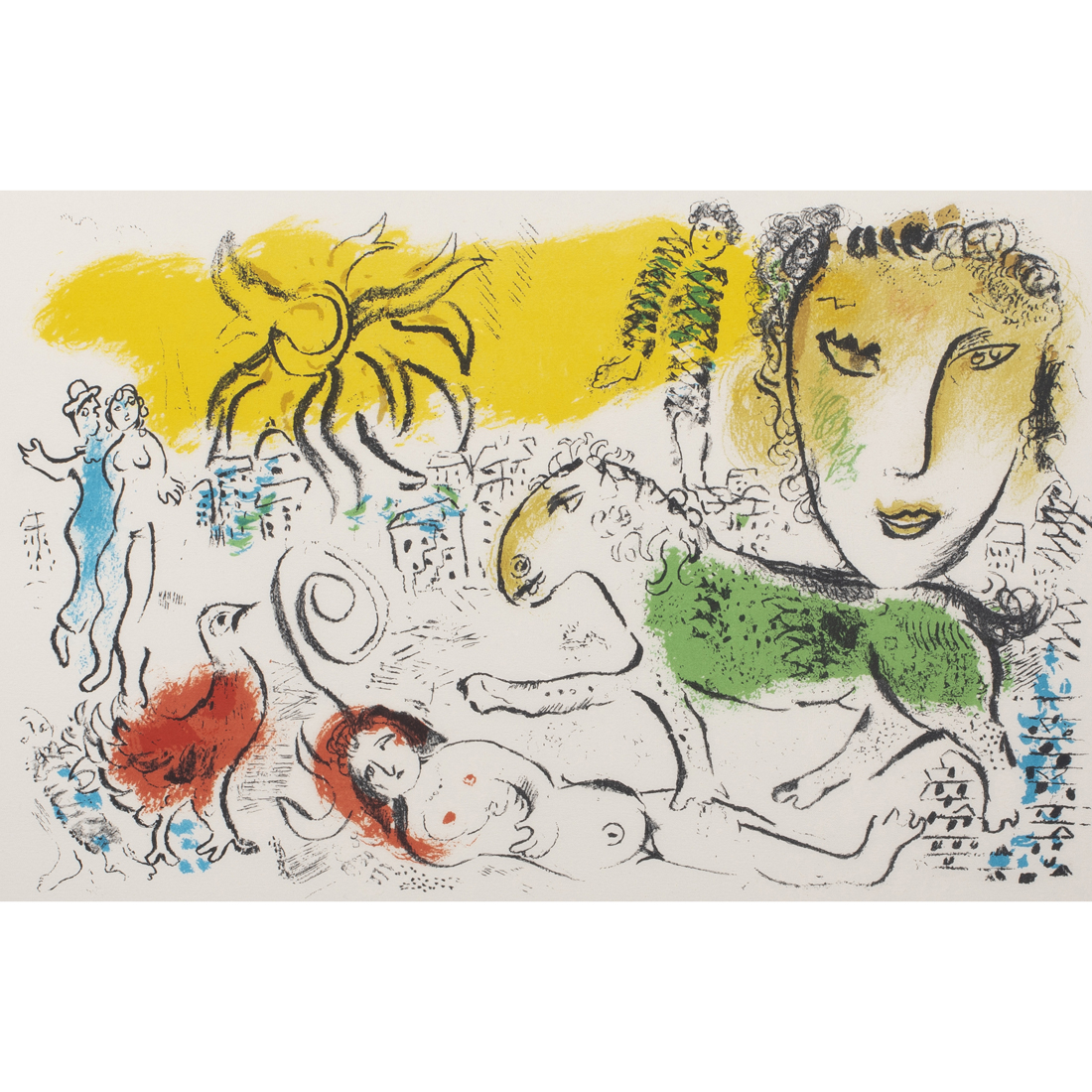 PRINT, MARC CHAGALL Marc Chagall (French/Russian,