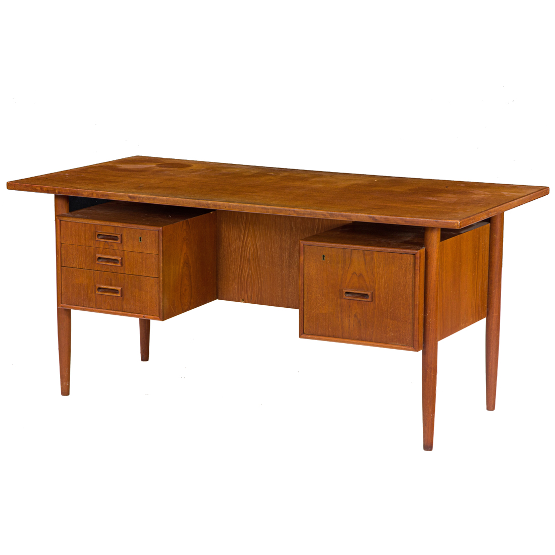 DANISH MODERN FLOATING DESK Danish 3a1406