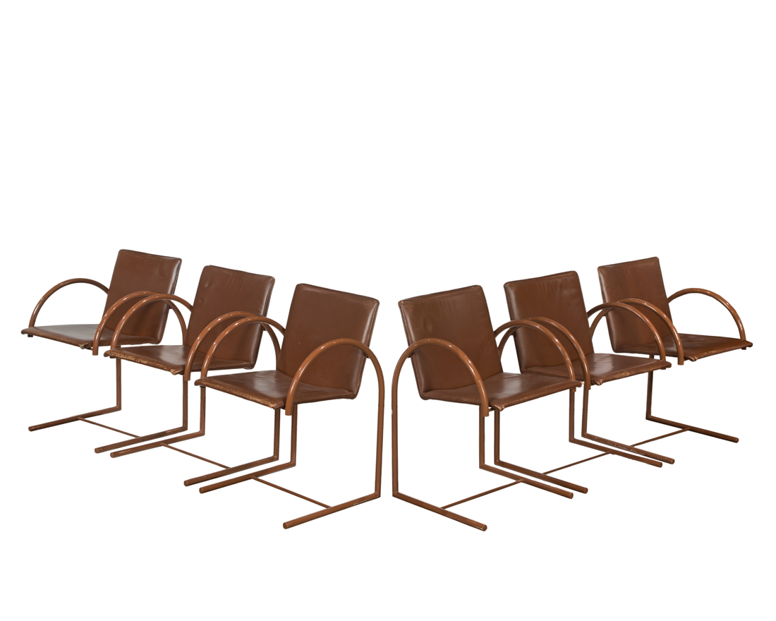 GERMAN MODERN, CANTILEVERED CHAIRS,