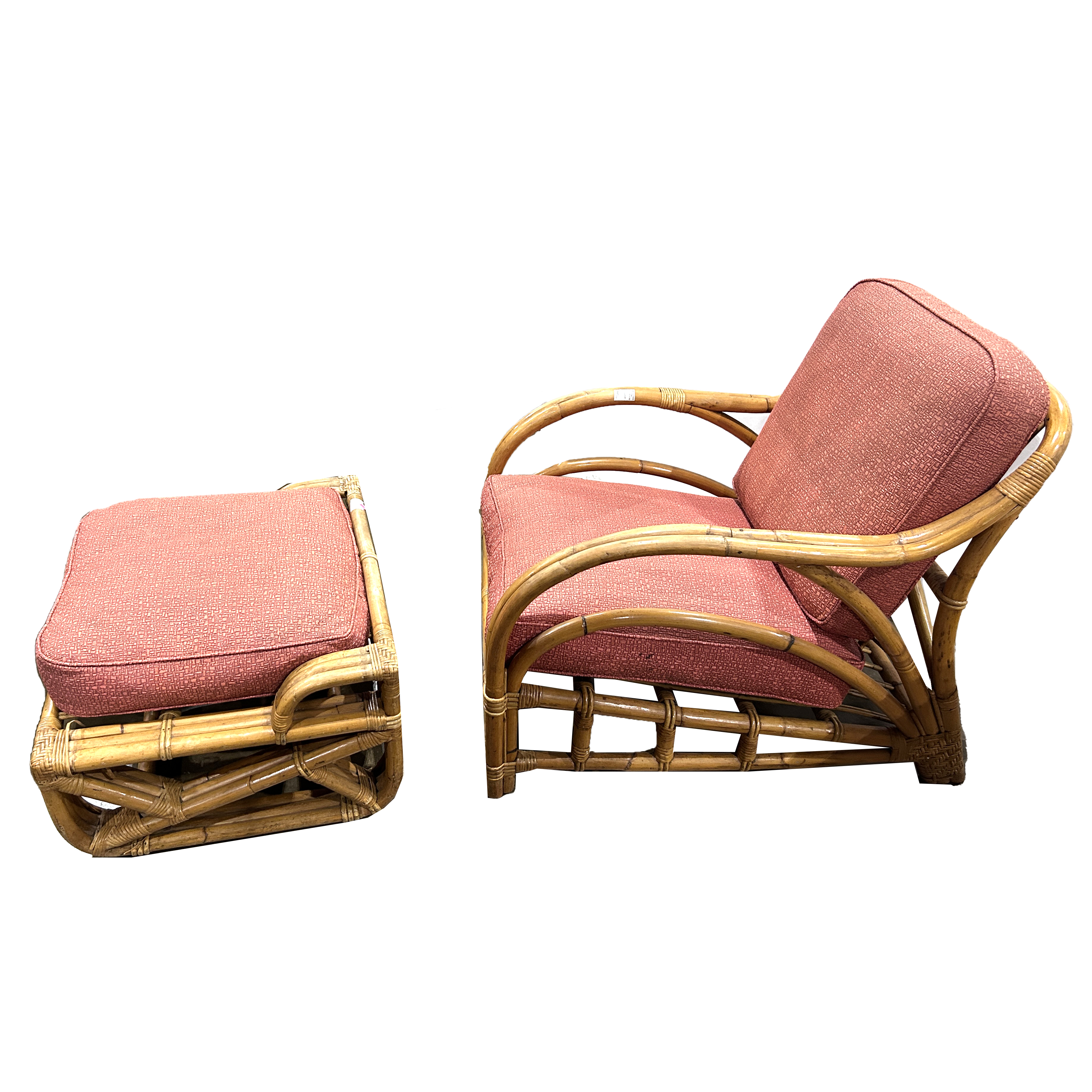 BAMBOO LOUNGE CHAIR AND OTTOMAN  3a14d2