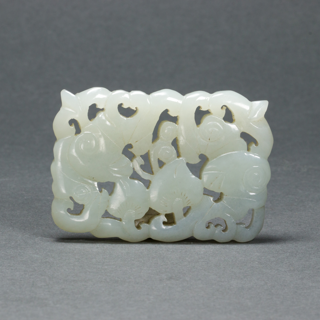 CHINESE WHITE JADE OPENWORK PENDANT