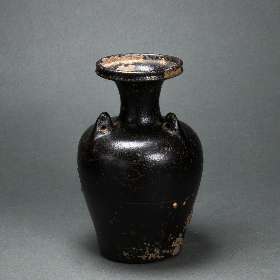 CHINESE HENAN BLACK GLAZED VASE 3a151c