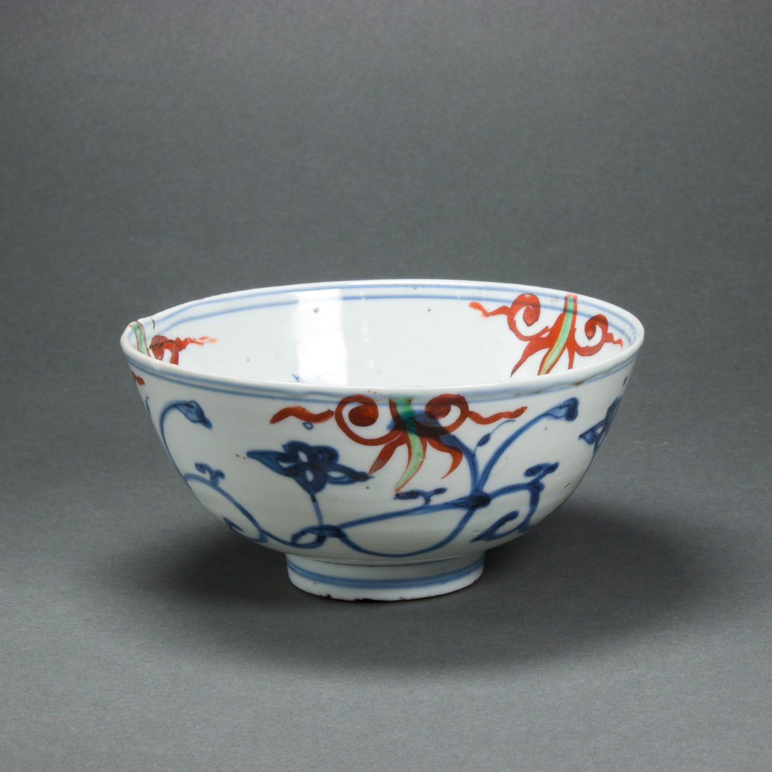 CHINESE UNDERGLAZE BLUE BOWL Chinese 3a1597