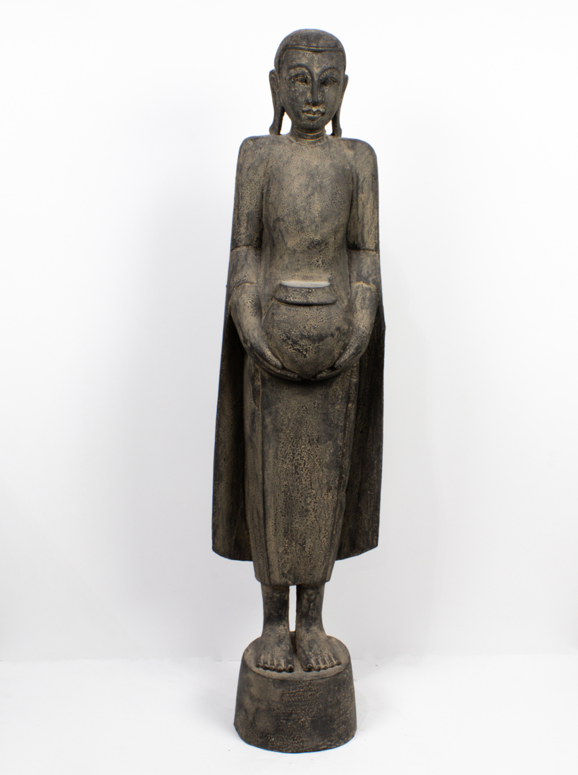 BURMESE LACQUERED WOOD BUDDHIST 3a1593