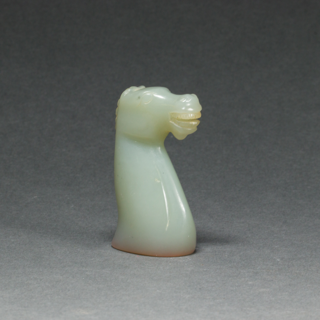 CHINESE CELADON JADE HORSE SEAL 3a15c5