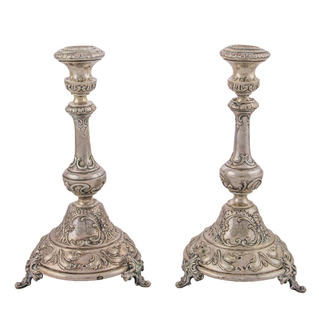 AN AUSTRIAN PAIR .813 SILVER SHABBAT