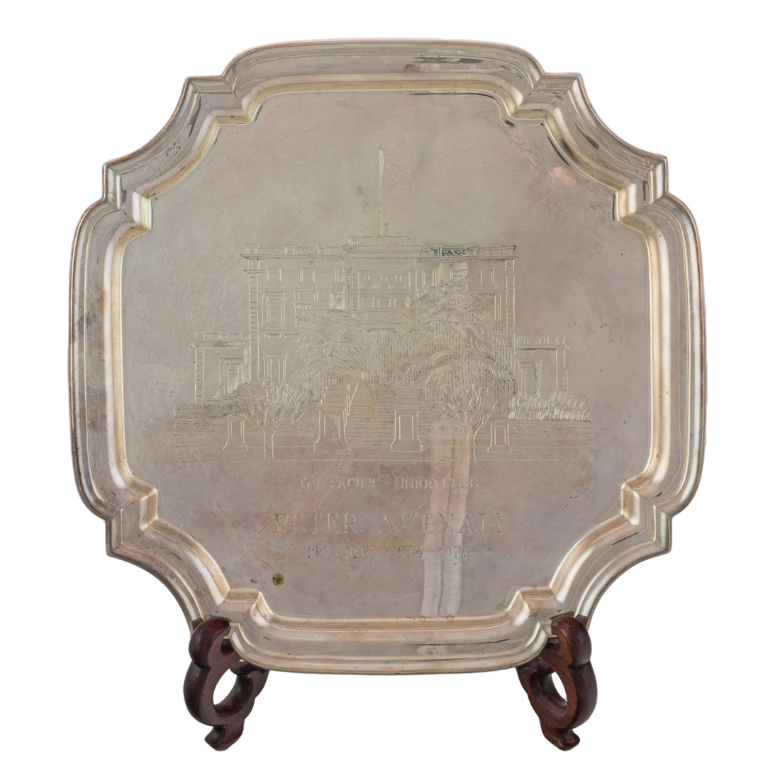 A LUNT PRESENTATION STERLING TRAY 3a1626