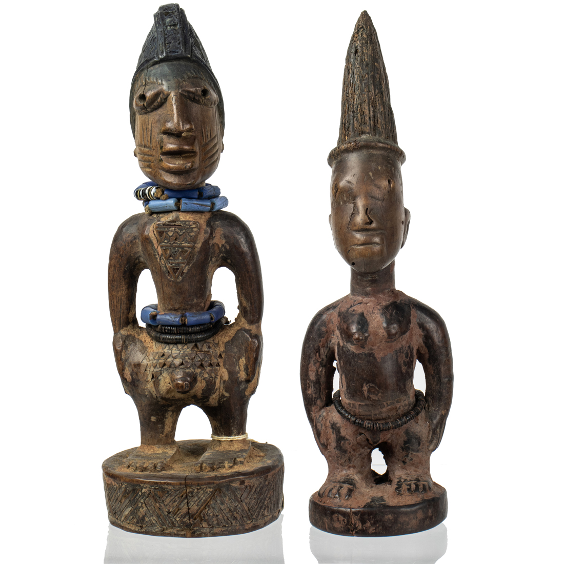  LOT OF 2 IBEJI YORUBA PEOPLE  3a1651